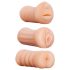 XXX To GO Saftig sett (3 stk) - kunstvagina, munn, rumpe masturbator
