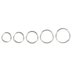 Bad Kitty - Sett med 5 metall penisringer Bad Kitty - Sett med 5 metall penisringer