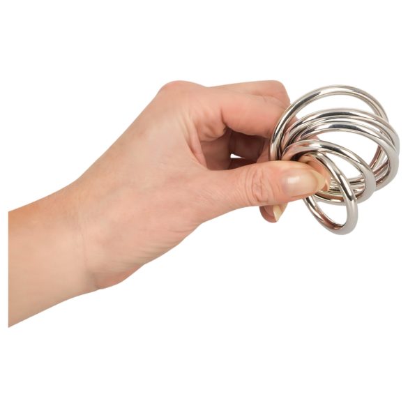 Bad Kitty - Sett med 5 metall penisringer