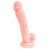 Medisinsk silikon dildo (18cm) - naturtro