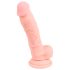 Medisinsk silikon dildo (18cm) - naturtro