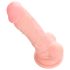 Medisinsk silikon dildo (18cm) - naturtro