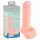 Medisinsk - rett medisinsk silikon dildo (20 cm) - naturfarge