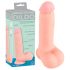 Medisinsk - rett medisinsk silikon dildo (20 cm) - naturfarge