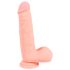 Medisinsk - rett medisinsk silikon dildo (20 cm) - naturfarge