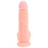 Medisinsk - rett medisinsk silikon dildo (20 cm) - naturfarge