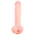 Medisinsk silikon dildo (24cm) - naturlig