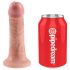 King Cock Strap-On 6 - påsettbar dildo - naturlig