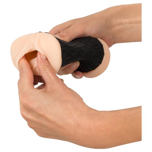 Nature Skin - vagina og rumpe masturbator (naturlig-svart)