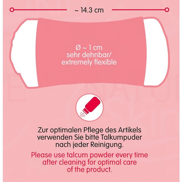 Nature Skin - vagina og rumpe masturbator (naturlig-svart)