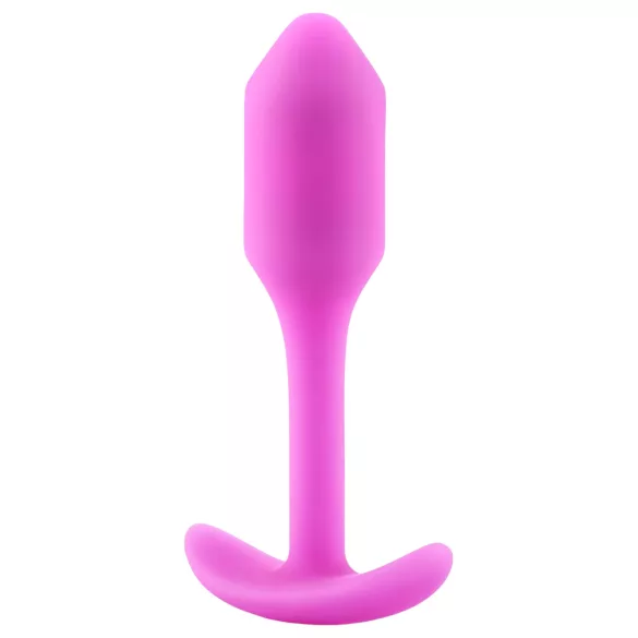 b-Vibe Snug Plug 1 - analplugg med innvendig vekt (55 g, rosa)