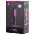 b-Vibe Snug Plug 1 - analplugg med innvendig vekt (55 g, rosa)
