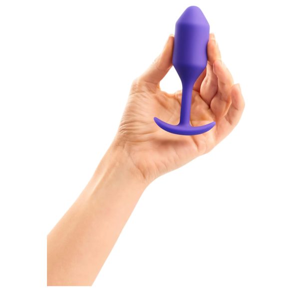 b-vibe Snug Plug 2 - dobbelt analplugg (114g) - lilla