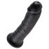 King Cock 8 Dildo (20 cm) - Svart