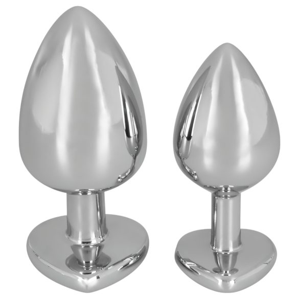 You2Toys - Diamond analplugg 85g i aluminium (sølv-rød)