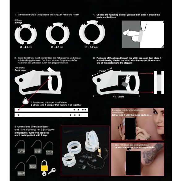 You2Toys - Penisburet - silikon penishylse (hvit)