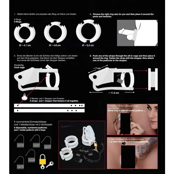 You2Toys - Penisburet - silikon penishylse (hvit)