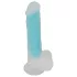You2Toys Glow in the Dark - sugekopp, selvlysende dildo (blå)