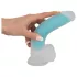 You2Toys Glow in the Dark - sugekopp, selvlysende dildo (blå)