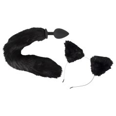 Bad Kitty - kattende analplugg sett - svart Bad Kitty - kattende analplugg sett - svart