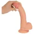 realistixxx - realistisk dildo med sugekopp (22 cm, hudfarget)