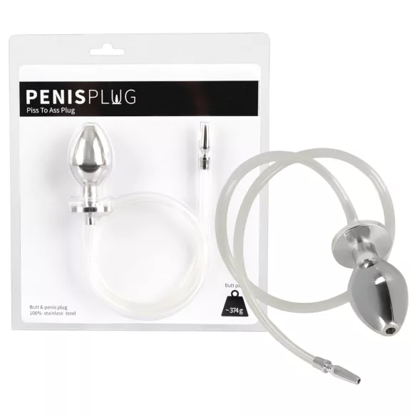 You2Toys - Piss to Ass Plug - hul analplugg med urinrørsutvider
