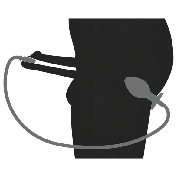 Urin til Anus Plug - hul analt plug med urinrørsutvider