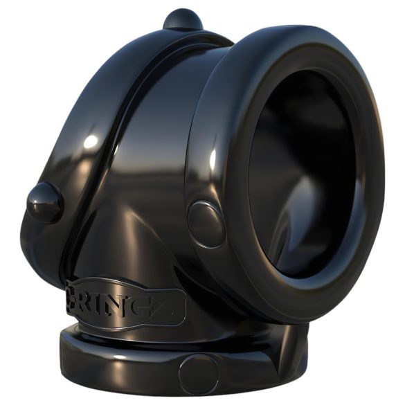 Fantasy Rock Hard - penisring og testikkelstrekkring (svart)