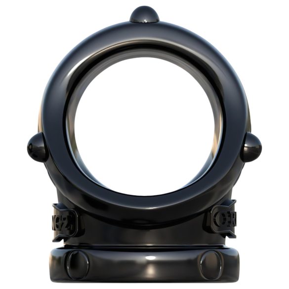 Fantasy Rock Hard - penisring og testikkelstrekkring (svart)