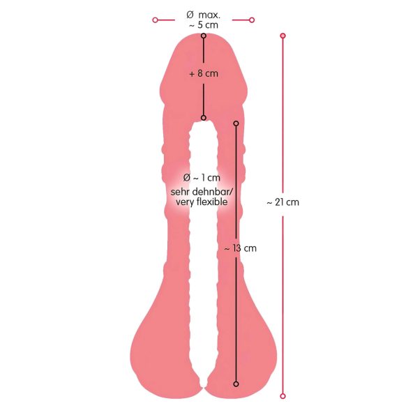 Nature Skin - 2i1 myk rumpe og penisovertrekk (naturlig)