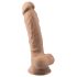 Silexd 7 - sugekopp dildo - 17,5 cm (natur)