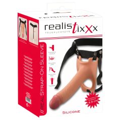 Realistixxx Strap-on - hul dildo som kan festes (naturlig) Realistixxx Strap-on - hul dildo som kan festes (naturlig)