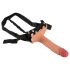 Realistixxx Strap-on - hul dildo som kan festes (naturlig)