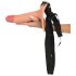 Realistixxx Strap-on - hul dildo som kan festes (naturlig)