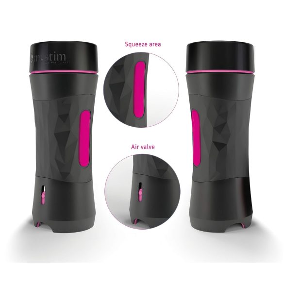 mystim OPUS Mica - naturtro onanihylster (natur-svart)