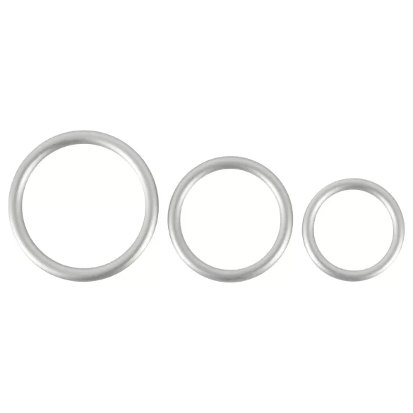 You2Toys Metallic - silikon penisring sett (3 stk)