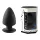 Silexd S - formbar analdildo - 9 cm (svart)