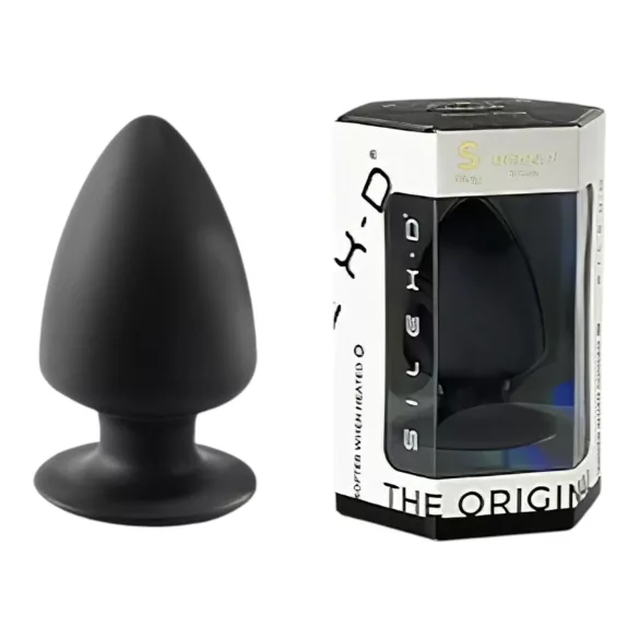 Silexd S - formbar analdildo - 9 cm (svart)