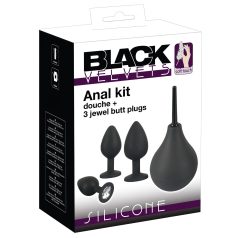 Black Velvet: Analt plug sett (4 deler) - svart