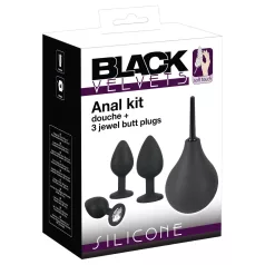 Black Velvets - analpluggssett (4 deler, svart)