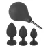 Black Velvets - analpluggssett (4 deler, svart)