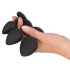 Black Velvets - analpluggssett (4 deler, svart)