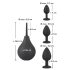 Black Velvet: Analt plug sett (4 deler) - svart