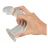 Krystallklar - penishod-analdildo sett - 3 deler (gjennomsiktig)