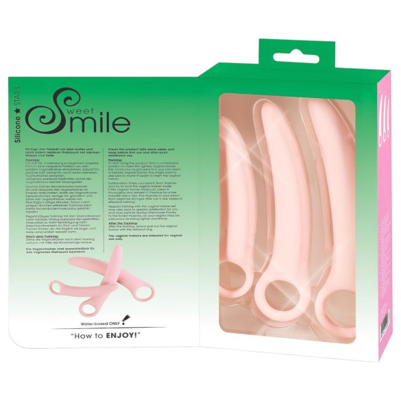 SMILE - Vaginaltrenere - dildo-sett - rosa (3 deler)