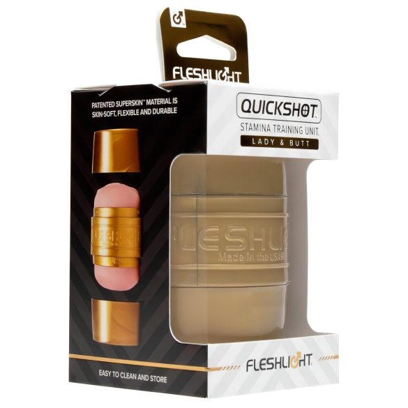 Fleshlight Quickshot Stamina - realistisk trening for utholdenhet (rosa)