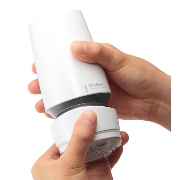 TENGA Aero - super sugekraft masturbator (hvit-sølv)