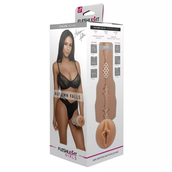Fleshlight Autumn Falls Krem - Naturtro vagina