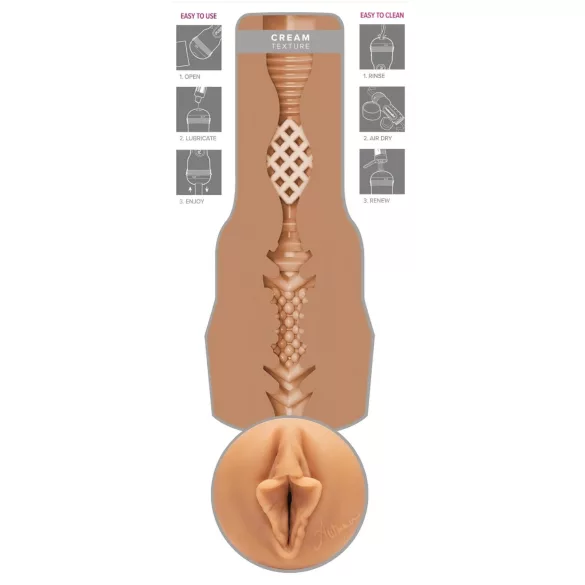 Fleshlight Autumn Falls Krem - Naturtro vagina