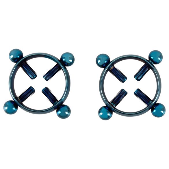 Bad Kitty - bling for brystvorte (runde) - blå